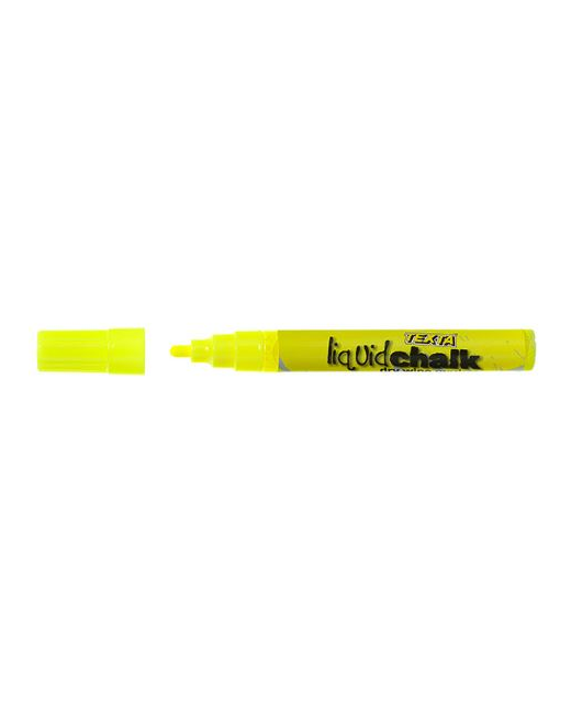 TEXTA LIQUID CHALK DRY WIPE 4.5mm YELLOW