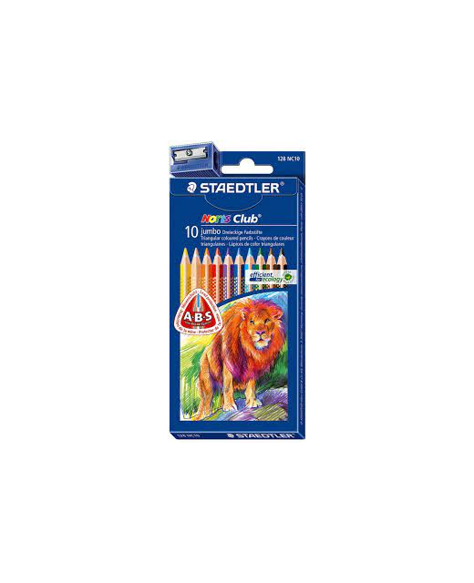 STAEDTLER NORIS CLUB 10 SUPER JUMBO COLOUR PENCILS