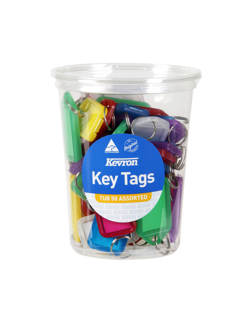 KEY TAGS KEVRON TUB 50 PIECES