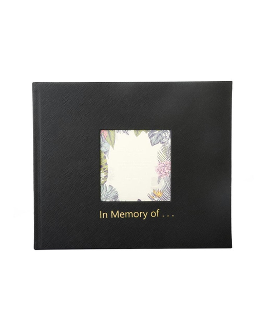 MEMORIAM BOOK GBP PHOTO BLACK HARDCOVER
