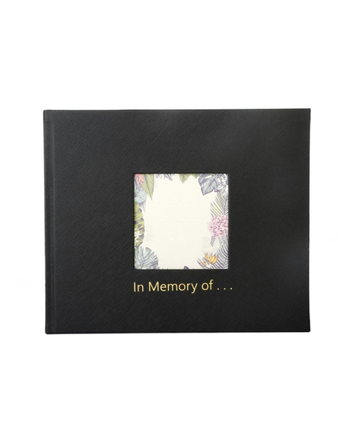 MEMORIAM BOOK GBP PHOTO BLACK HARDCOVER