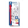 PEN STAEDTLER BALLPOINT 423 RED PACK OF 10