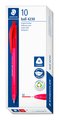 PEN STAEDTLER BALLPOINT 423 RED PACK OF 10