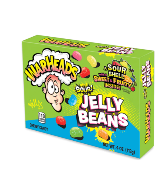 WARHEADS SOUR JELLY BEANS THEATER BOX