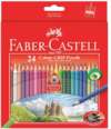 FABER- CASTELL COLOUR GRIP PENCILS 24 PACK