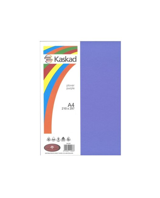 KASKAD CARD A4 160GSM PLOVER PURPLE 15PK