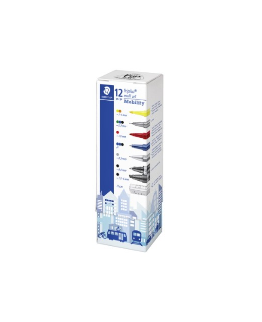 STAEDTLER 12 PC TRIPLUS MOBILITY