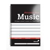 MUSIC MANUSCRIPT BOOK 100 PAGES 12 STAVES