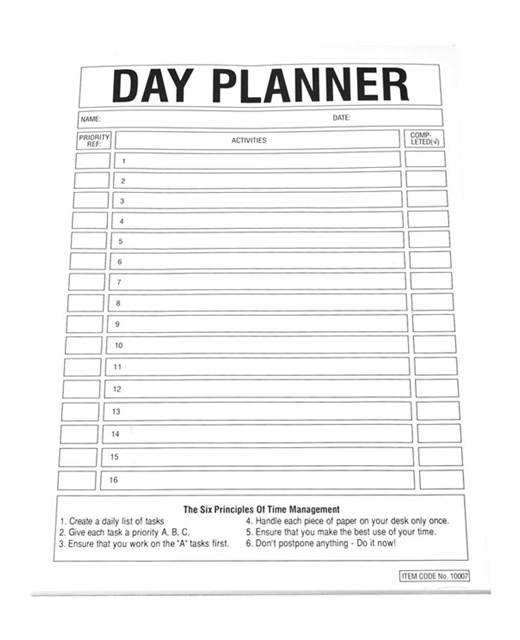 Day Planner A4 