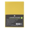 L SHAPE POCKETS OSC A4 YELLOW PACK OF 12