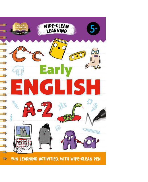 Help With Homework Wipe Clean Learning Early English 5+