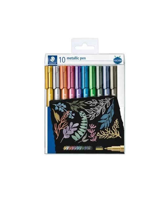 STAEDTLER METALLLIC PEN 10 PK