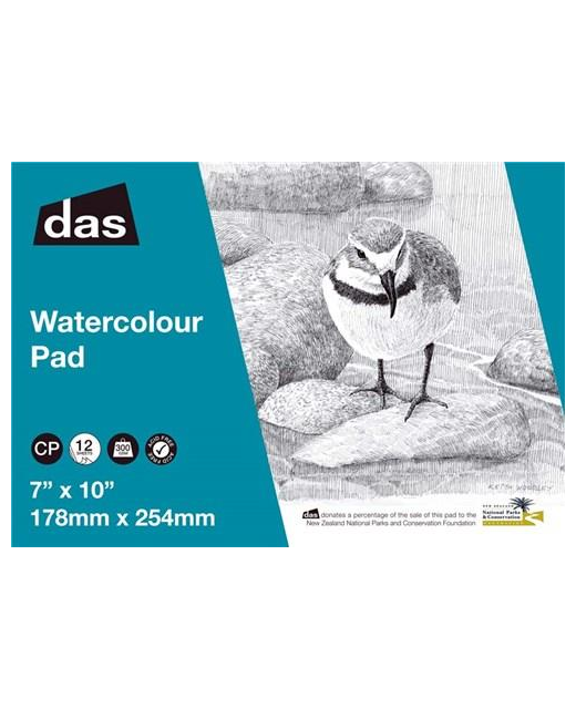 WATERCOLOUR PADS DAS 7X10 12 SHEETS