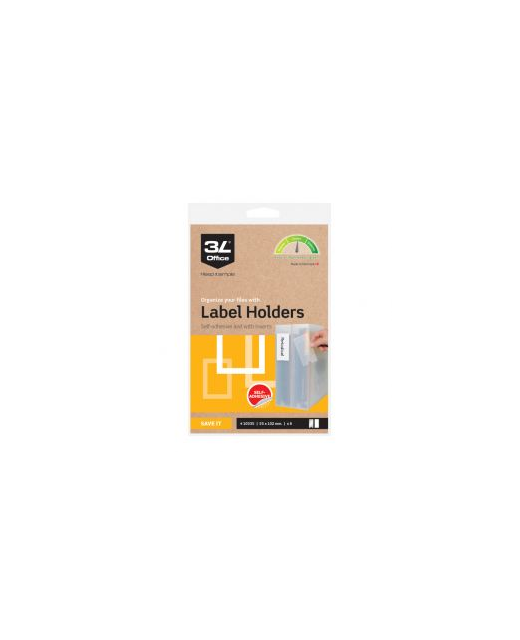3L LABEL HOLDER 55X102MM 6 PACK