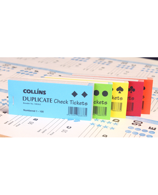 CHECK TICKETS COLLINS 50SHT