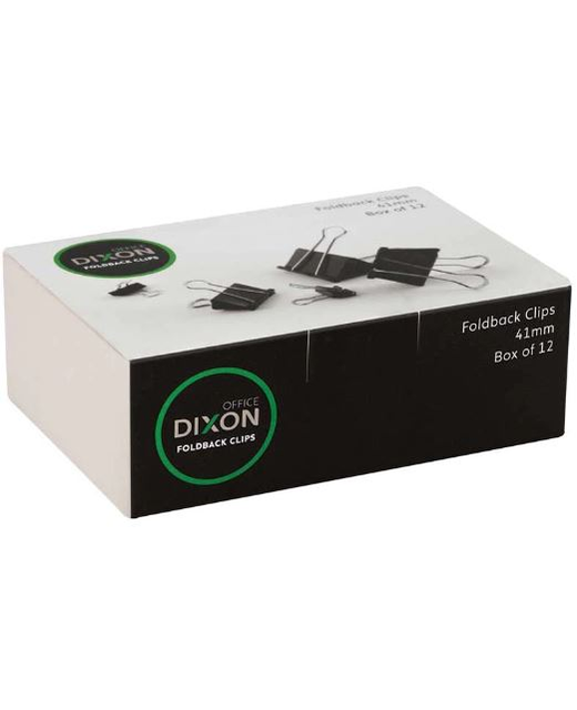 DIXON FOLDBACK CLIPS 41MM BOX OF 12
