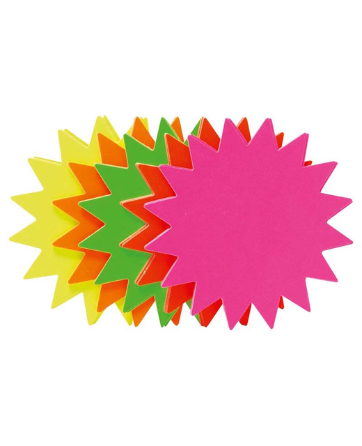 STARS 105MM FLUORO ASSORTED PK 25
