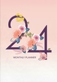 DIARY 2024 Collins Designer A4 Monthly Planner Floral Numbers Even Year