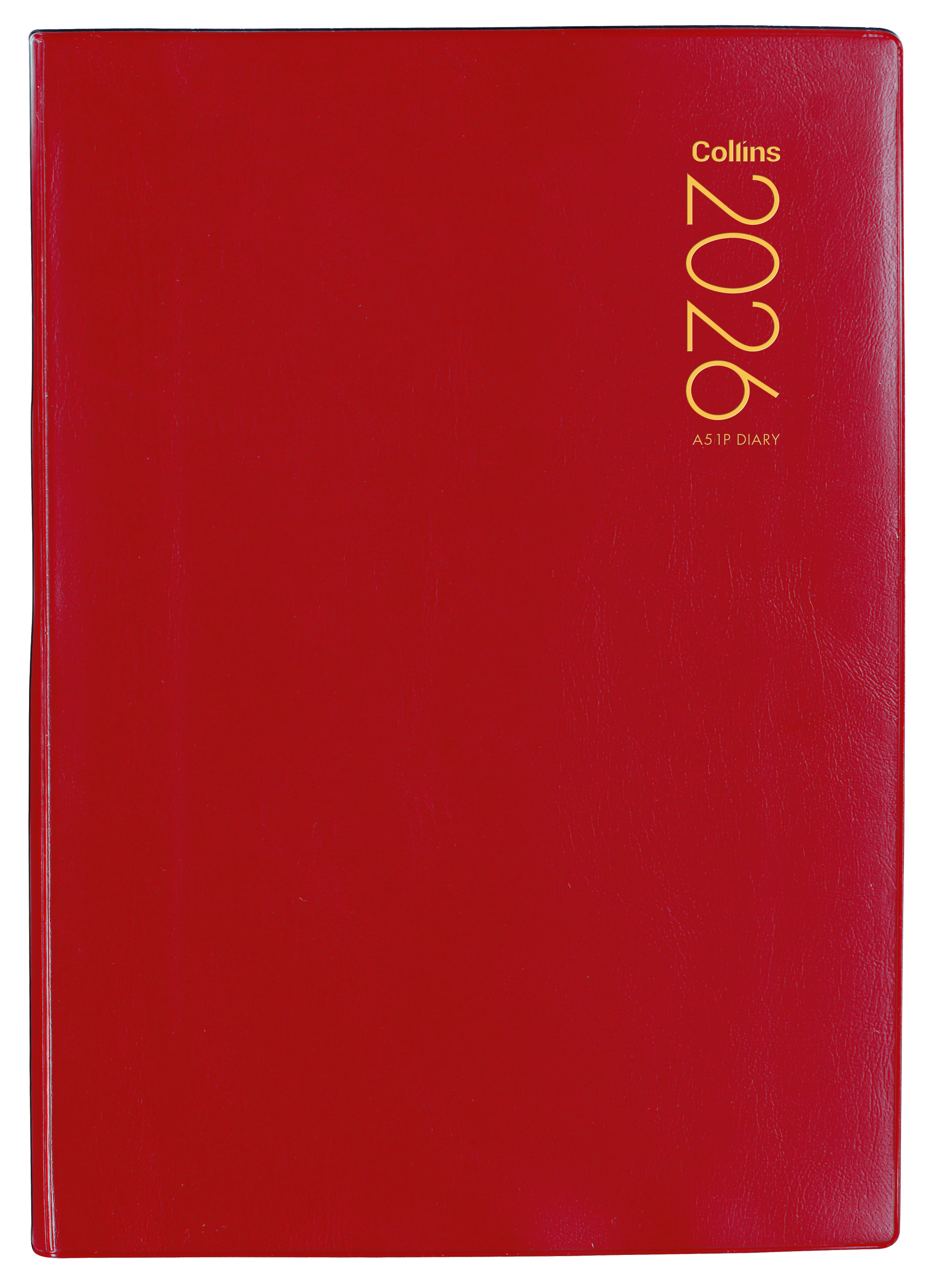 DIARY 2024 Collins Diary A51P Red Even Year StationeryDiaries