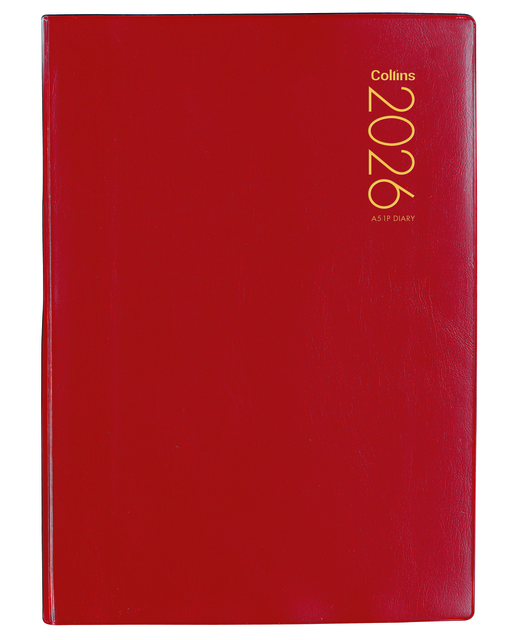 DIARY 2026 Collins Diary A51P Red Even Year