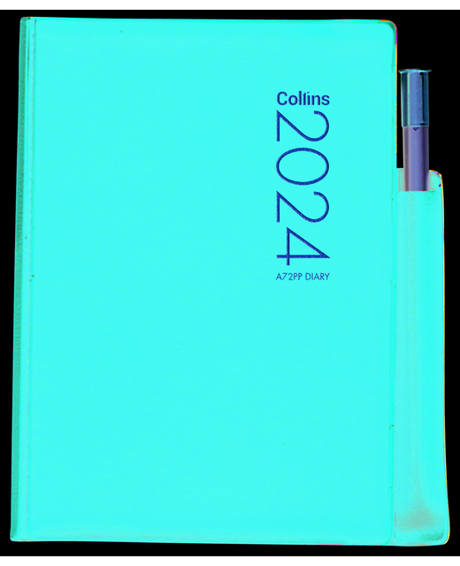 DIARY 2024 Collins Diary A72PP Red With Pencil Even Year