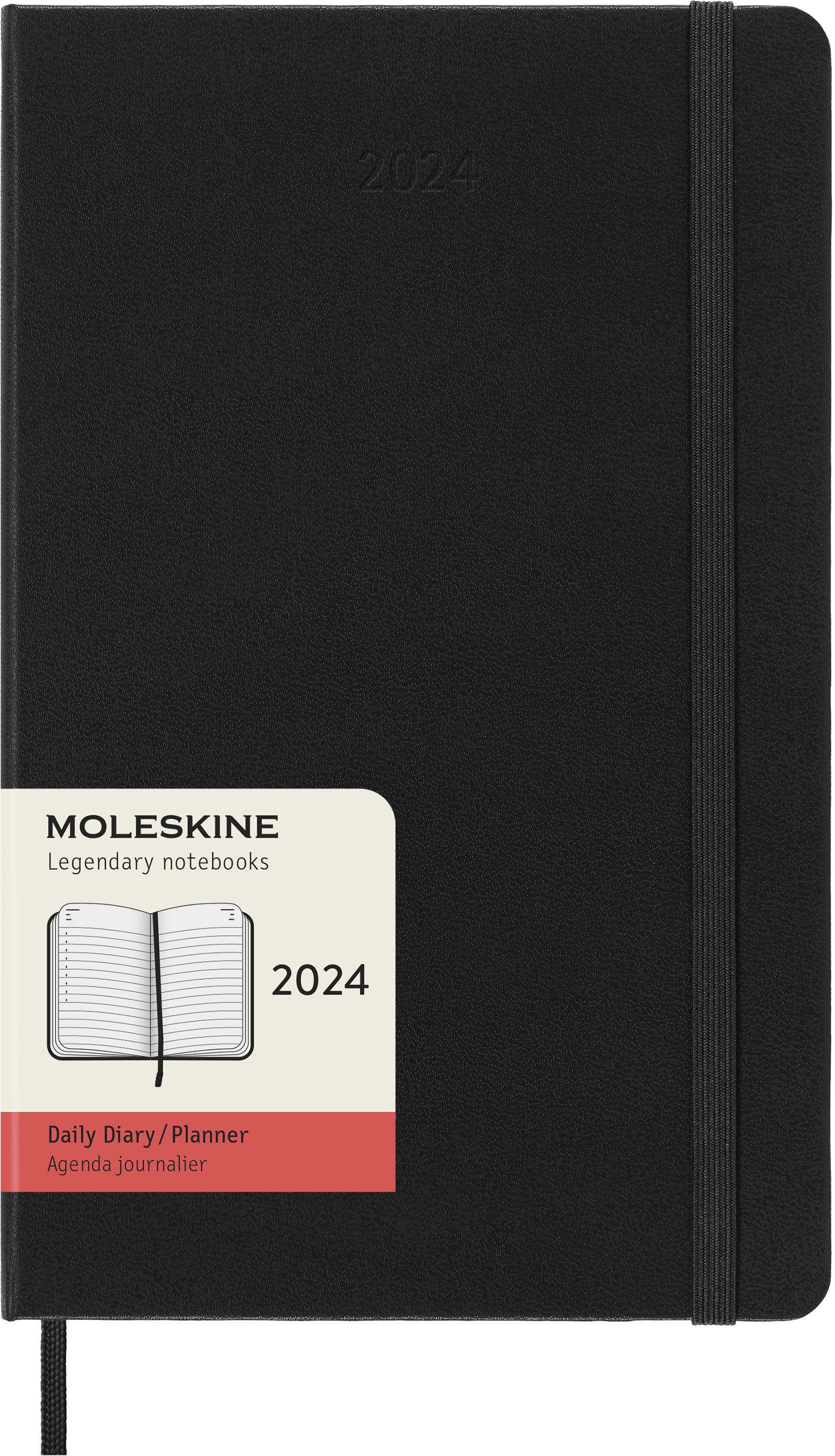 DIARY 2025 Moleskine Diary 12 Month Daily SC Pocket Black Stationery