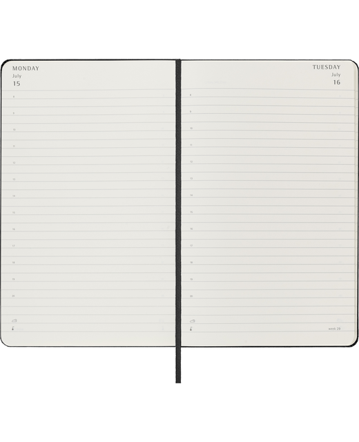 DIARY 2024 Moleskine Diary 12 Month Daily SC Pocket Black Stationery