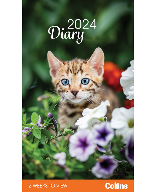 Collins Rosebank Diary Cats & Kittens 2 Weeks to View Even Year