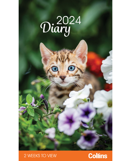 Collins Rosebank Diary Cats & Kittens 2 Weeks to View Even Year