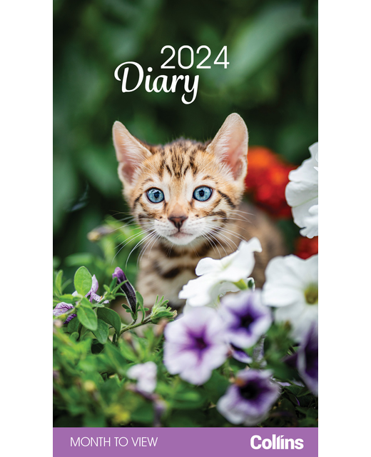 DIARY 2024 Collins Rosebank Diary Cats & Kittens Month to View Even Year