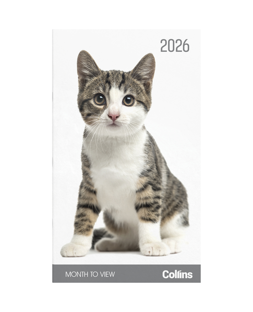 Collins Diary Slim Cats & Kittens Month to View 2026