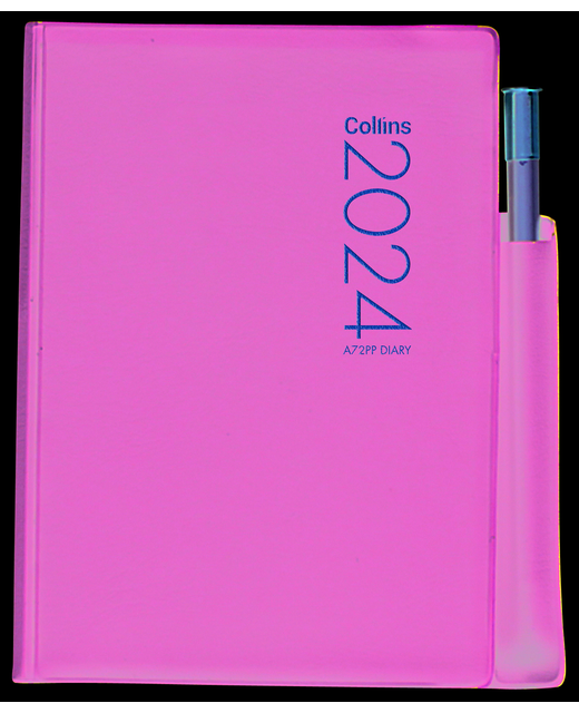 DIARY 2024 Collins Diary A72PP Green With Pencil Even Year