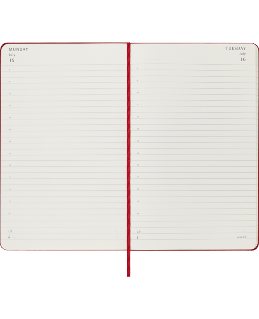 DIARY 2024 Moleskine Diary 12 Month Daily HC Large Scarlet Red