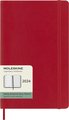 DIARY 2024 Moleskine Diary 12 Month Weekly + Notes SC Large Scarlet Red