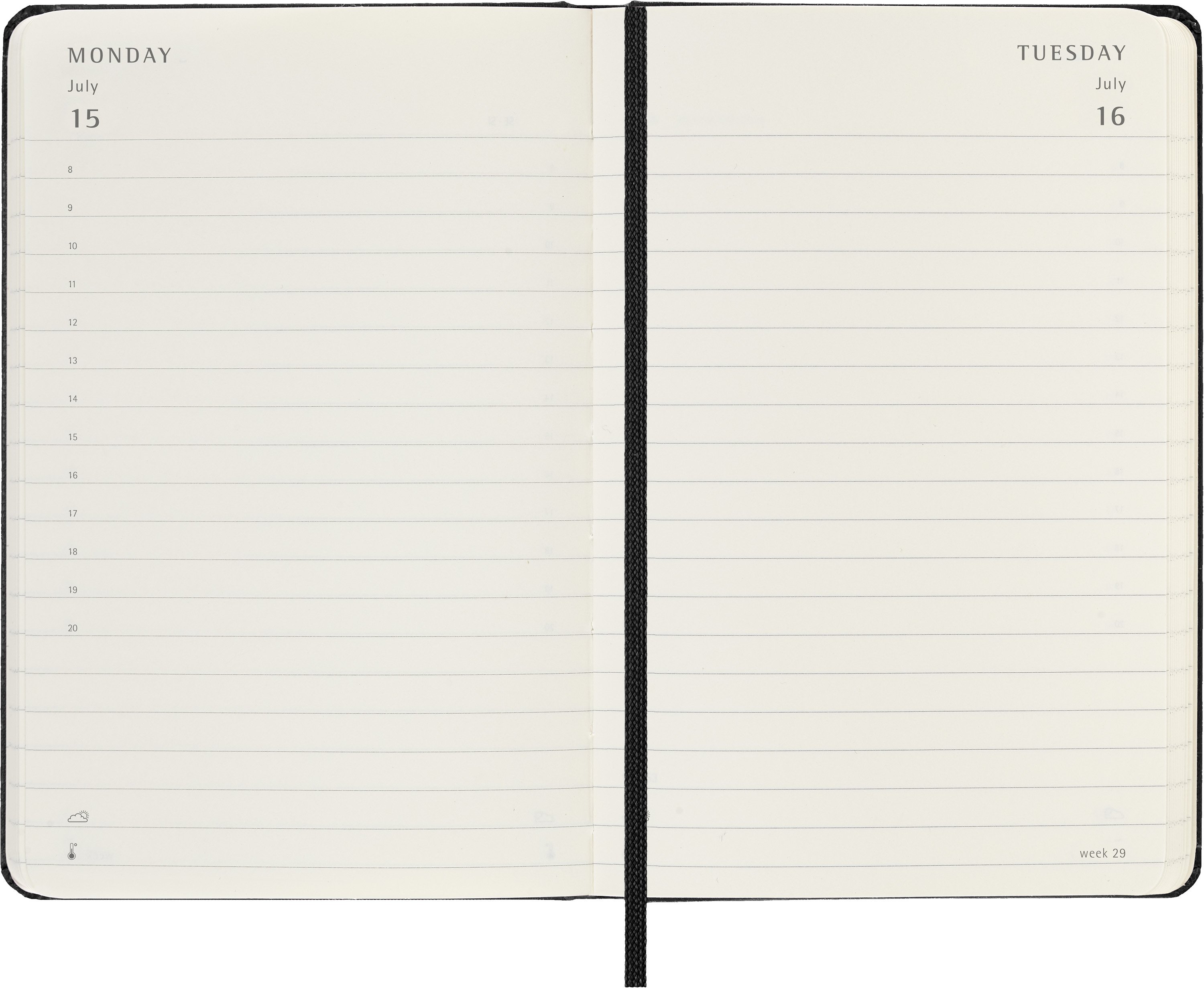 DIARY 2025 Moleskine Diary 12 Month Daily HC Pocket Black Stationery
