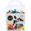 DIXON PUSH PINS PACK 100 ASSORTED COLOURS