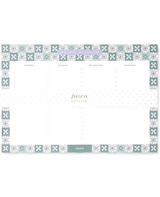 MEDITERRANEAN WEEKLY PLANNER NOTEPAD WITH MAGNET