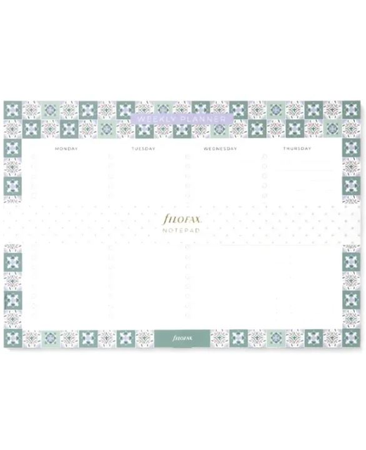 MEDITERRANEAN WEEKLY PLANNER NOTEPAD WITH MAGNET