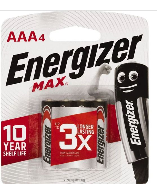 Energizer Max Alkaline Batteries AAA