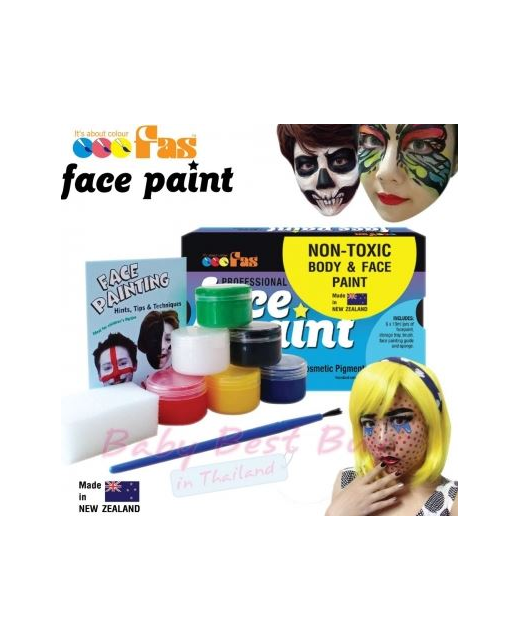 FAS PRO FACE PAINT SET 6 X 10ml