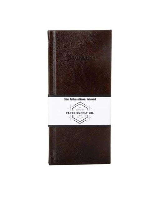 OSC Citta Address Book Vintage Brown 100gsm 185mm x 85mm