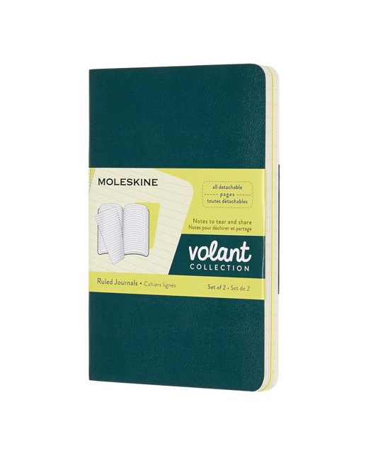 MOLESKINE VOLANT JOURNAL POCKET RULED GREEN LEMON