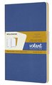 MOLESKINE VOLANT JOURNAL PLAIN BLUE AMBER YELLOW