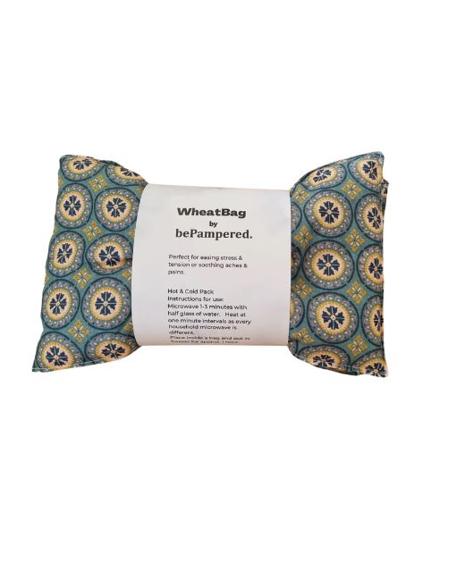 X-Large Wheat Bag - Boho Floral Mosaic
