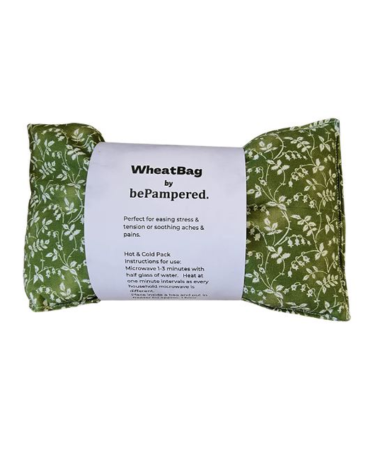 X-Large Wheat Bag - Green Floral