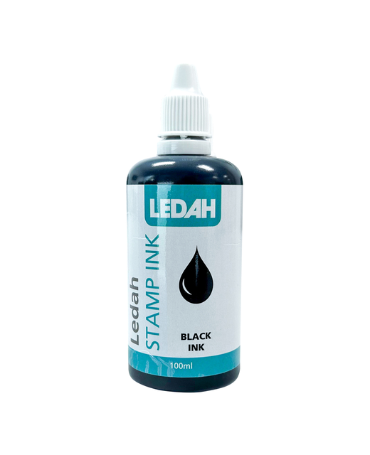 LEDAH STAMP INK 100ML BLACK 