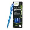 PEN BALLPOINT RETRACTABLE ICON BLUE 1.0MM 10 PACK