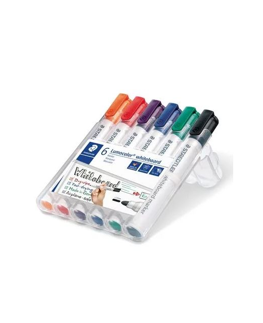 WHITEBOARD MARKER CHIZEL STEADTLER 6 PACK