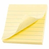 POST-IT LINED NOTES 630-SS 76 X 76 MM YELLOW 100