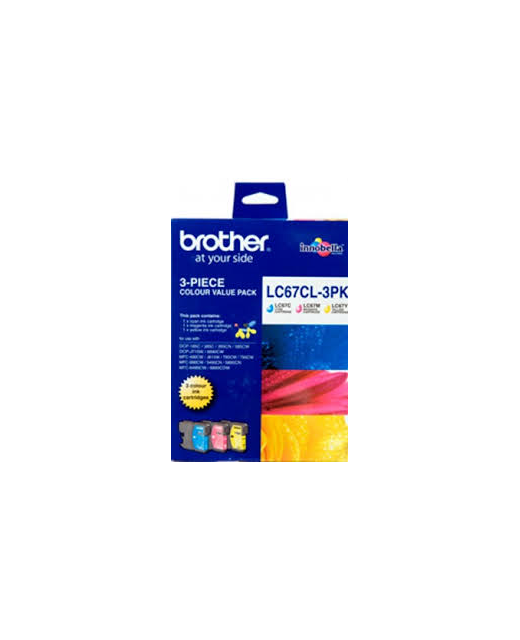 Brother Ink LC67 Colour 3 Pack (325 pages)